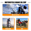 Motorbike Master Cylinder Fluid Reservoir Rear Brake Clutch Tank Oil Cup