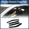 Jeep Compass 2007 Side Window Vent Visors Black 1 Set Window Deflectors