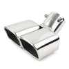 Car - Chrome Throat Tailpipe Dual Exhaust Pipe Tail Muffler Tip