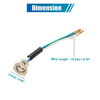 JH70 2 x 3 Wire Motorcycle Headlight Wires Harness Connector Sockets