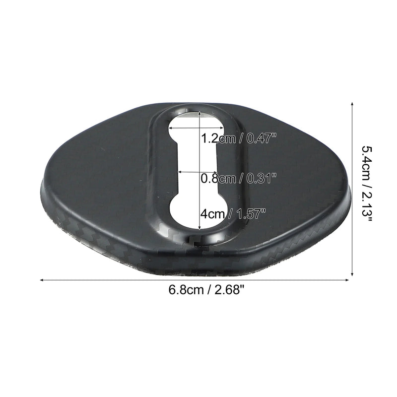 Ford Focus 4pcs Carbon Fiber Door Lock Latch Covers (2019-2021)