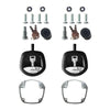 Trailer Toolbox Whale Tail Lock Compression Lock Black Chrome Handle