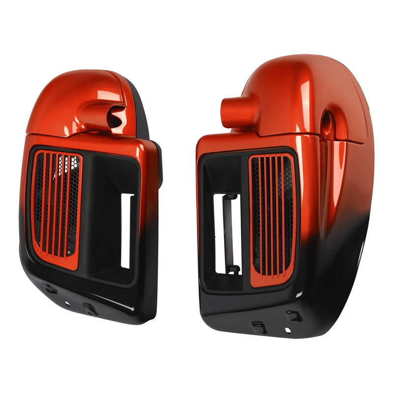 Harley Touring 2014-2023 Sunset Orange / Black Fade Vented Fairing