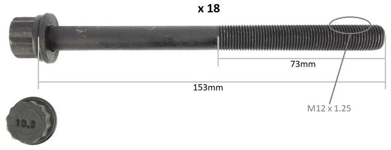 Hyundai H1 CYLINDER HEAD BOLT SET 2.5L D4CB (2007–ON)