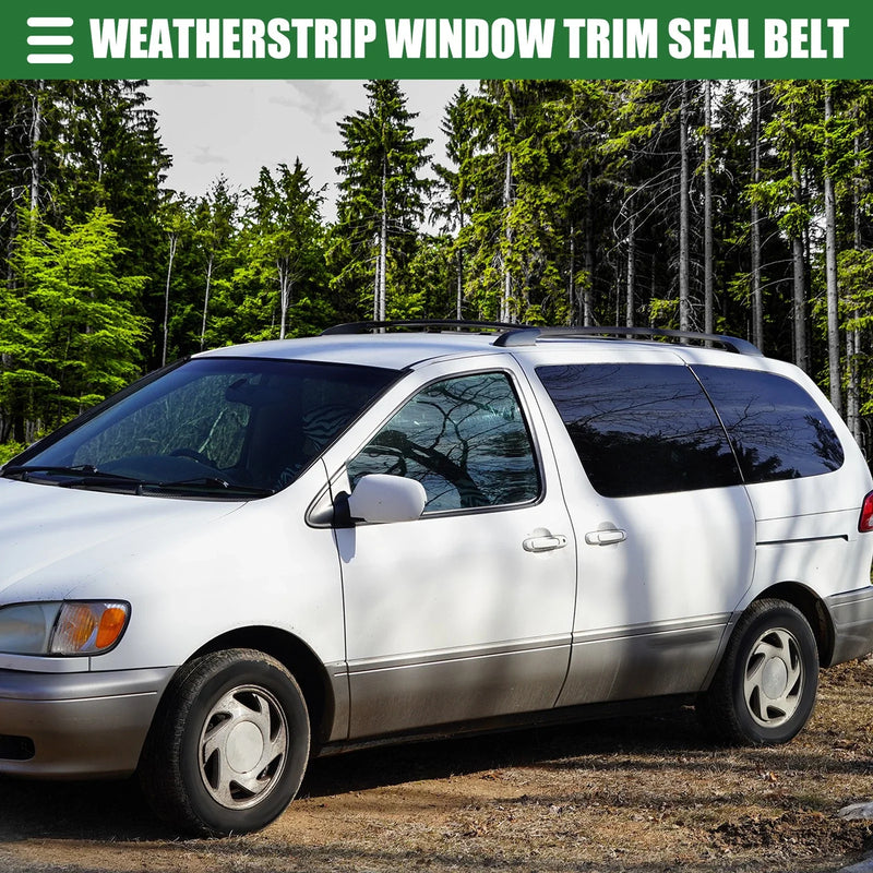 Toyota Sienna (2004-2010) Black Front Left Window Belt Weatherstrip