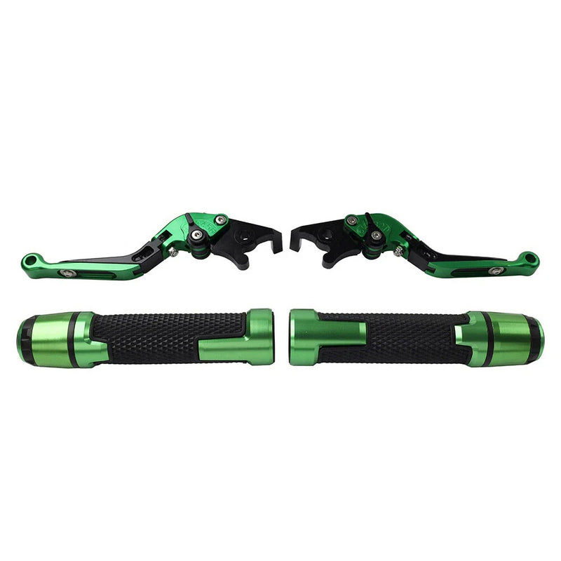 Kawasaki Ninja 650R Z650 CNC Brake Clutch Levers & Handlebar Grips Set (2017-2023)