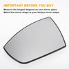 Ford Galaxy Left Side White Mirror Glass w/ Back Convex Heated (2006-2015)