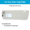 Mazda CX-9 Gray Left Sun Visor with Mirror (2010-2015)