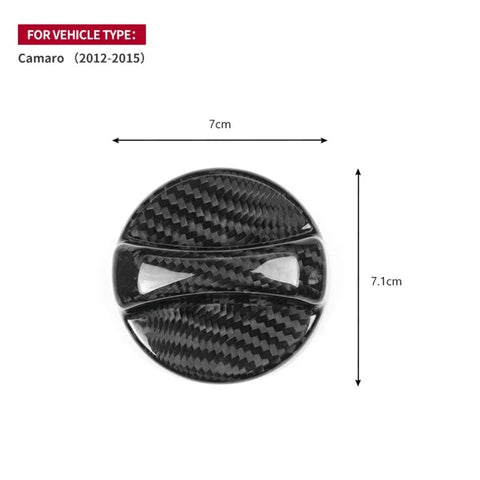 Chevrolet Camaro 2012-2015 Carbon Fiber Inner Fuel Tank Cap Cover Trim