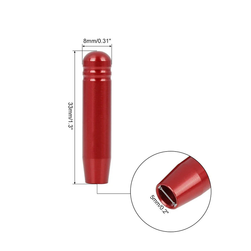 BMW 3 Series E90 4 Pcs Aluminum Alloy Bolt-On Door Lock Knob Pins Red