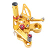 Yamaha MT-09 FZ-09 Gold Adjustable Rearset Footpegs (2014-2017)