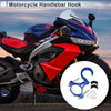 Arc Aluminum Alloy Motorcycle Hanging Hook 2 x Screws & Washers Hex Wrench Blue