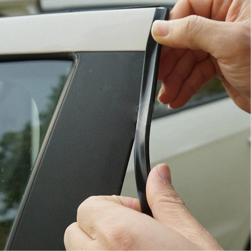 Black U-Shape Car Door Moulding Rubber Strip Trim Guard Edge Protector Cover