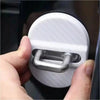 Universal Models White Carbon Fiber Style Car Lock Cover Trim