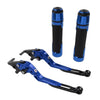 Aprilia Tuono V4 Blue Extendable Brake Clutch Levers & Handlebar Grips
