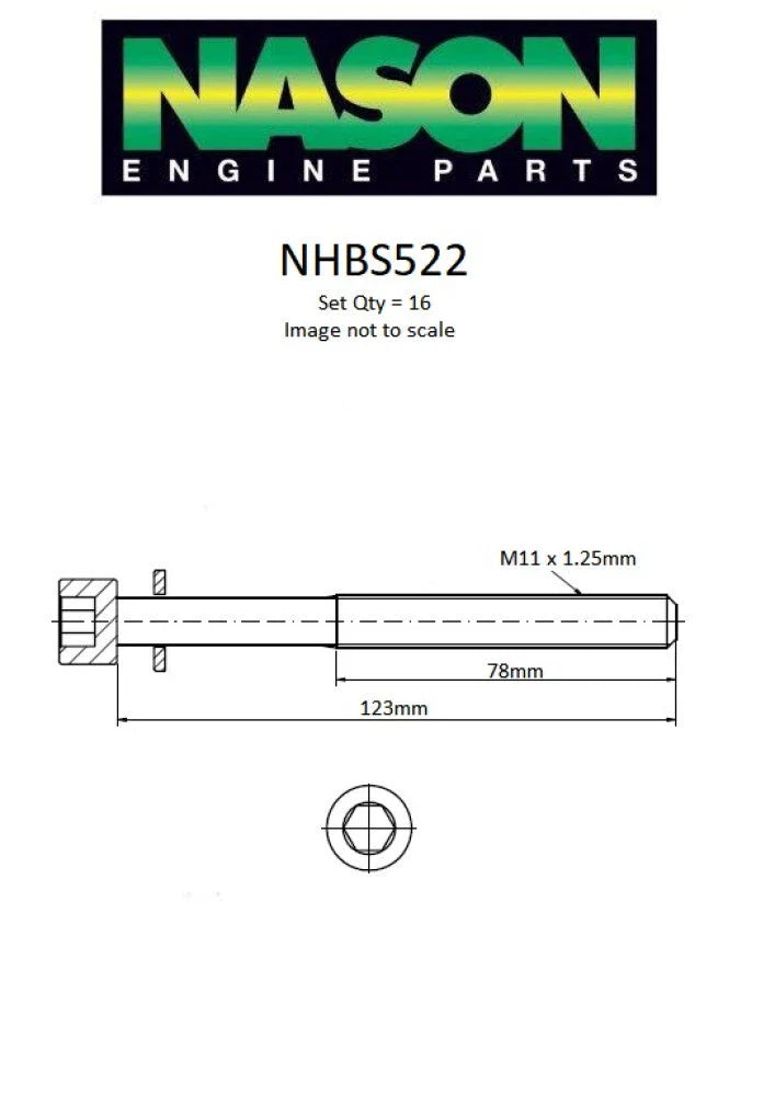 NISSAN NAVARA D40 CYLINDER HEAD BOLT SET (2003–2011)
