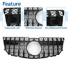 Mercedes-Benz GLK300 (2013-2015) Gloss Black Front Upper Bumper Grille
