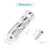 Aolly Motorcycle Rearsets / 8mm Aluminum / Footpeg Footrest Silver Tone