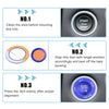Dodge Charger Challenger Durango Blue Sticker Kit Engine Push Start Button
