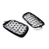 BMW X5 E70, X6 E71 Black & Chrome Front Bumper Kidney Grille (2007-2013)