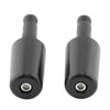 Universal Motorcycle Black Handlebar Hand Grips & End Caps