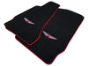 Aston Martin Vantage V8 Convertible 2004-2017 Black Red Trim Floor Mats