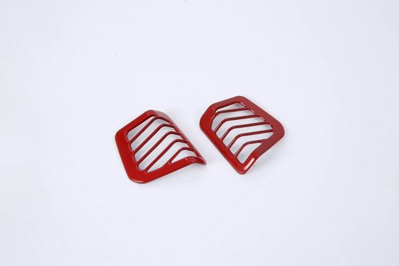 Jeep Wrangler JL Red 2 x Front Side Air Vent Outlet Cover Trim (2018-2023)