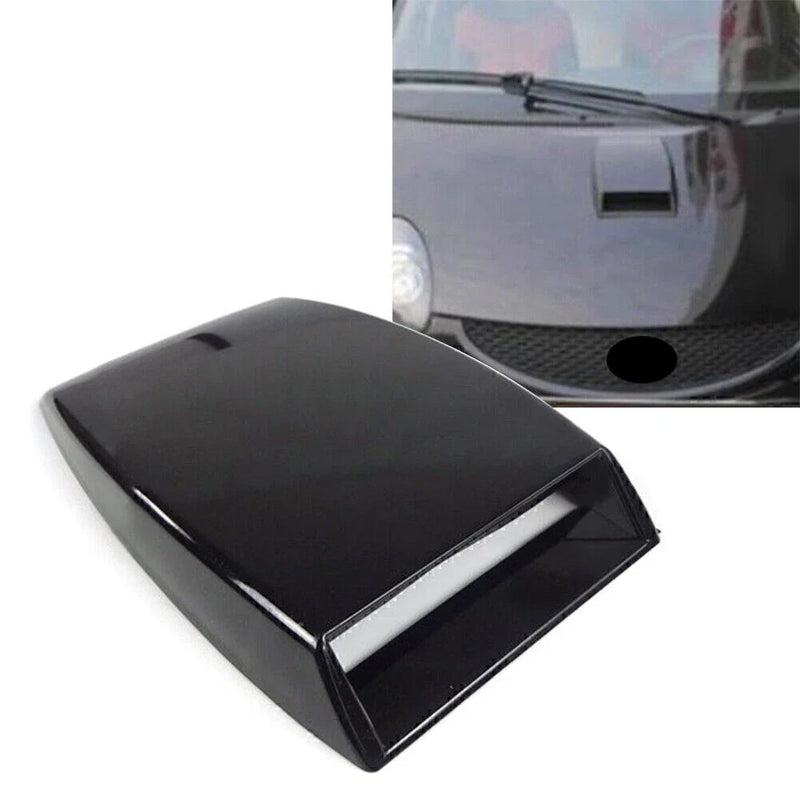 Car Bonnet Hood Vent Decoration Cover Black Universal Air Flow Intake Scoop