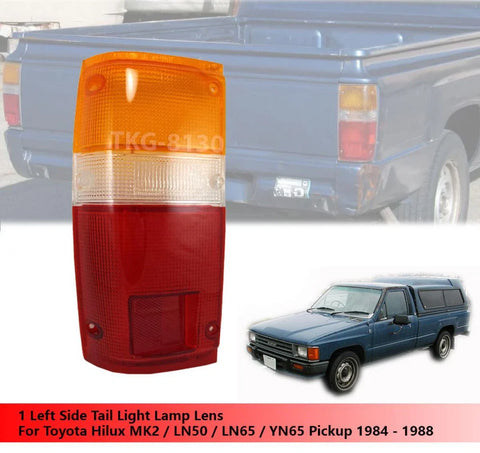 Toyota Hilux LN50 MK2 LH Rear Tail Light Lens (1984-1988)