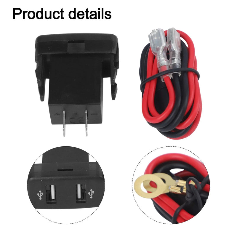 Toyota Hilux 1pc Dual USB 2-Ports Phone Car Charger (2005–2014)