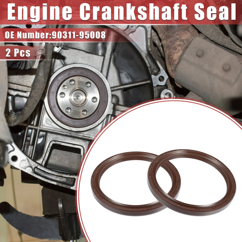 Toyota Land Cruiser 4Runner 2 x Engine Crankshaft Oil Seal