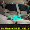 Mazda CX-5 6 x Sunshade Side Window Camp Black Silver Privacy (2013–2016)