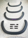 Toyota Hilux Widebody 3" Matte Black Slim Fender Flares (2018-2020)