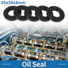 Make Model Oil Seal 5 x 25x50x8mm Black Seal Ring Rotary Shaft Nitrile Rubber