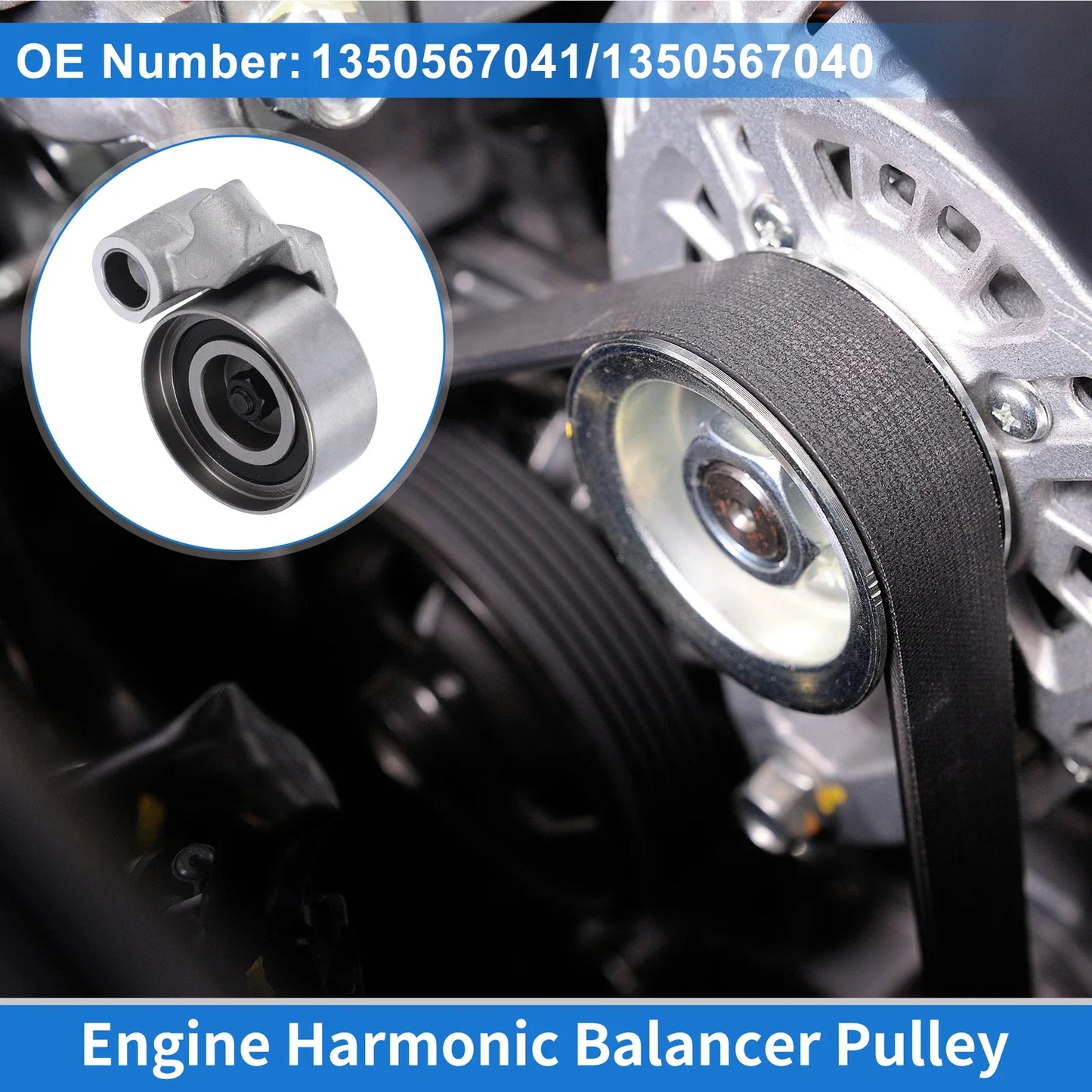 Drive Belt Idler Pulley for Toyota Hilux (2004-2018) 1 x Quality Replacement