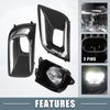 Toyota Sequoia Fog Driving Lights Bezels with Switch Harness (2001-2023)