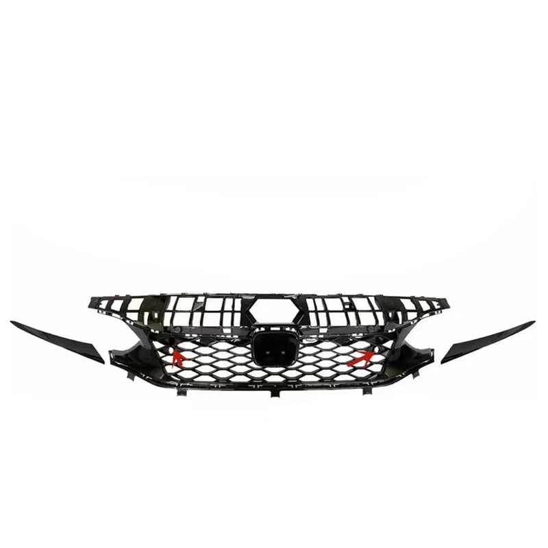 Honda Civic 2022-2024 Type R Style 4pcs Front Grille & Bonnet Trim
