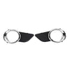Toyota Sienna Front Fog Light Bezel Cover  Black/Chrome (2011-2017)
