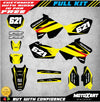 Suzuki RM 250 (2001-2016) MAX STYLE Decals Custom Graphics Full Kit