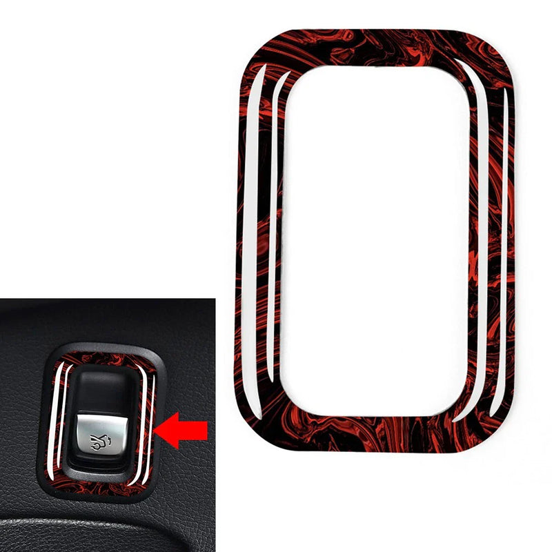 Mercedes Benz C Class Fire Red Trunk Switch Button Cover (2015-2020)