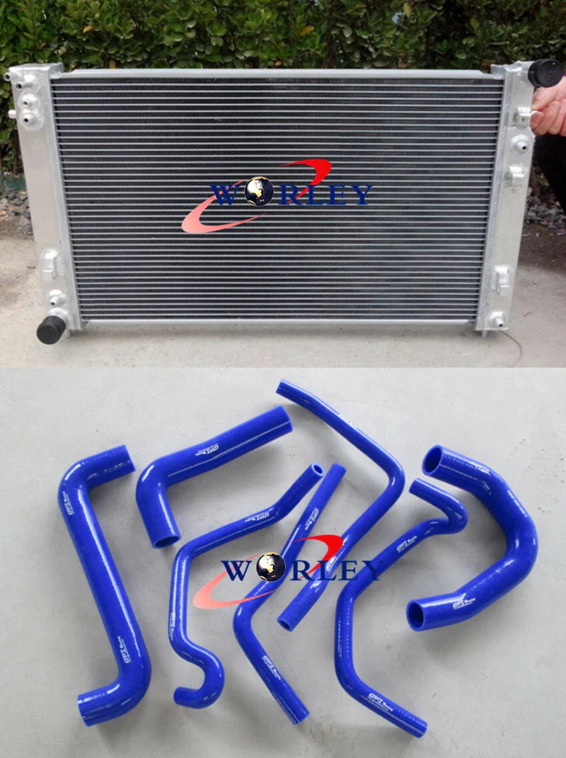 Holden VT VX VU HSV Commodore V8 Aluminum Radiator + Black Hose (1997-2002)