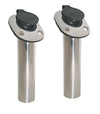 Rod Holders Marine Grade Stainless Steel 30° PVC Seal Cap & Gasket 2 Pack