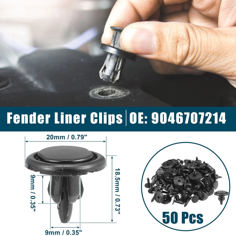 Toyota Avalon Fender Liner Clips 50 Pcs Black