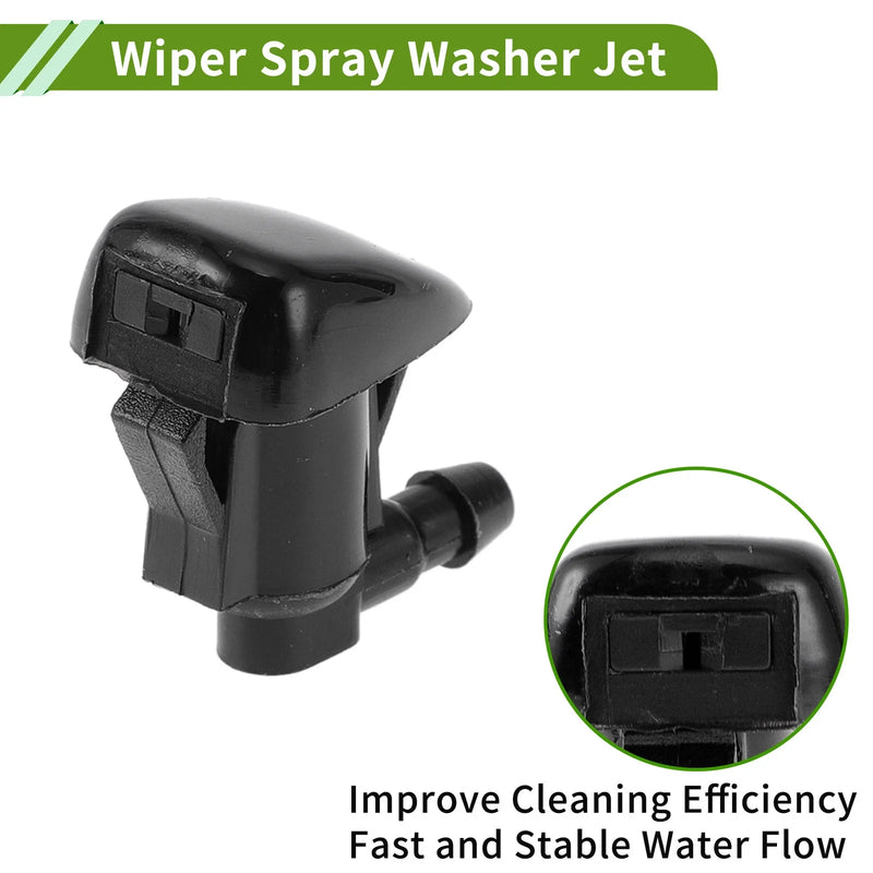 Jeep 1x Windshield Washer Nozzle with Hose Connector