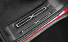 Tesla Model X Carbon Fiber Door Sill Plate Guard Cover Trim (2017-2023)