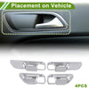 Toyota Land Cruiser 250 Interior Door Handle Bowl Cover Trim Silver Tone