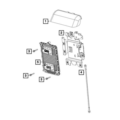 Dodge Durango Jeep Engine Control Module ECU 68330924AA (2018-2019)