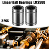 Car 2 x LM25UU 25mm IDx40mm ODx59mm Ball Bearings Silver Tone