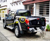 Mitsubishi Triton L200 PVC Side Cabin Rear Sticker Decal (2005-2014)