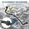 BMW 528i xDrive 2.0L (2012-2016) - Black 1 Pcs Radiator Hose